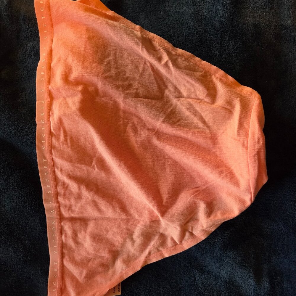 Victoria's Secret Orange cotton bikini panties L